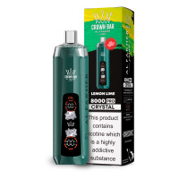 ⁠Lemon Lime - Al Fakher 8000 CRYSTAL - Disposable Vape