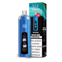 ⁠Ice Blue - Al Fakher 8000 CRYSTAL - Disposable Vape