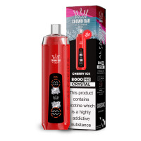 ⁠Cherry Ice - Al Fakher 8000 CRYSTAL - Disposable Vape